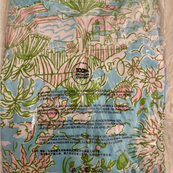 🆕 Lilly Pulitzer SEA VIEW LINEN BUTTON DOWN “Fresh Water” MSRP $168 NWT sz XL - Picture 8 of 8